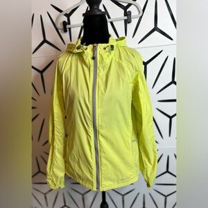 Eddie Bauer Yellow Green Windbreaker Jacket Women’s Small